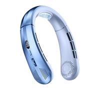 Ventilatore da collo - 3000 mAh portatile da appendere senza lama | Ventilatore portatile portatile portatile | Ventilatori di raffreddamento silenziosi | Display a LED senza torsione dei capelli 360