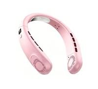 Ventilatore da Collo, Dispositivo di Raffreddamento per il Collo, Vento Forte Ma Silenzioso, Lunga Durata Della Batteria, Articolo Indispensabile per