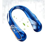 Ventilatore da collo indossabile senza lama, ventilatore da collo ricaricab | Ventilatore per il collo per evitare che i capelli rimangano intrappolati nel collo durante gli spostamenti, il campeggio, la