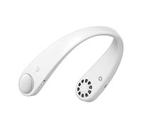 Ventilatore da collo portatile 2 in 1 e cuffie BT Raffreddatore d'aria a forma di U a mani libere 3600mAh Altoparlante da collo a ventola da appendere Lettore musicale Cordless per casa all'aperto