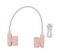 Ventilatore da collo portatile, alimentato a batteria Raffreddamento completo Ventilatori personali silenziosi Ricaricabile tramite USB forte Silenzioso Leggero Piccolo (Rosa)