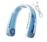 Ventilatore da collo, portatile e portatile, ventilatore di raffreddamento | Batteria da 2400 mAh con durata da 3 a 6 ore, 5 velocità e display digitale, piccolo frigorifero ABS a basso rumore, PA