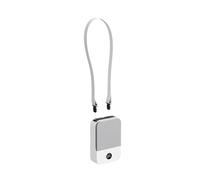 Ventilatore Da Collo Portatile Esterno, Mini Sospeso, 3 Marce, Forte, Senza Pale, Raffrescatore D'aria, USB 2000 MAh Clip A Mani Libere(White)