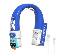 Ventilatore da collo portatile, ricaricabile regolabile a 5 velocità, ventilatore portatile silenzioso, per viaggi, pesca, ufficio, viaggio, arrampicata, strada, spiaggia, giovane adulto