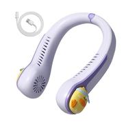 Ventilatore da collo portatile senza cimitero - Ventilatore ricaricabile USB | Ventilatori a collo sospesi a basso rumore | Design di cuffie per ventilatori personali per il raffreddamento ad aria