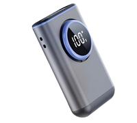 Ventilatore da collo ricaricabile AI portatile con display a LED, 100 opzioni di velocità, per attività all'aperto, lavoro, design leggero e compatto (cenere profondo)