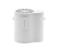 Ventilatore da collo ricaricabile per esterni, senza foglie, con 3 livelli di velocità per un comfort ovunque (bianco)
