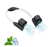 Ventilatore Da Collo Ricaricabile Regolabile A 90°, 2400 mAh Ricaricabile, 3 | Mini Ventilatore Vivavoce Per L'Estate Interno Esterno Casa Ufficio Scuola Viaggi Quotidiani Camminare