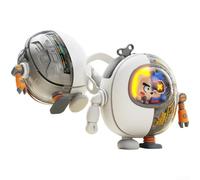 Ventilatore da collo senza pale, portatile, ricaricabile tramite USB, con 3 velocità, raffreddamento a mani libere per viaggi all'aperto (bianco)