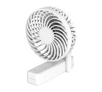 Ventilatore da Collo Silenzioso USB Pieghevole Mini Bianco Abs | Vacanze Estive, Mini Raffrescatore Portatile 1200mah, Mini Ventilatore Portatile Silenzioso Ricaricabile