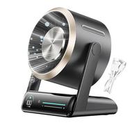 Ventilatore Da Comodino | Ricaricabile, Rinfrescante, E Portatile | Ventilatore Da Scrivania A Batterie,Per Casa Cucina Scuola Dormitorio Campeggio Viaggi Esterni Estate Spiaggia