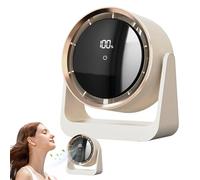 Ventilatore da comodino ricaricabile tramite USB, potente miglioramento della qualità 'aria personale, ventilatore da parete per camera da letto, luci notturne per bambini
