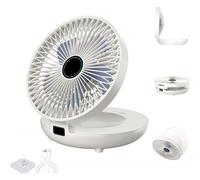 Ventilatore da cucina a doppio uso, ventilatore ricaricabile, ventilatore senza fili per camera da letto, ventilatore da scrivania senza fil