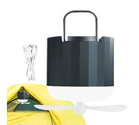 Ventilatore da esterno con luce, ventilatore da soffitto portatile ricaricabile a batteria con luce LED, lanterna per tenda con gancio per interruzioni di sopravvivenza per camper