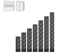 Ventilatore da finestra retrattile, installazione a incasso senza bisogno di forare, lunghezza regolabile da 35,5 a 135 cm, retrattile di 4,8 cm, velocità del vento regolabile, per camera da letto, cu