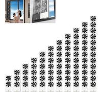 Ventilatore da finestra retrattile per uso domestico, ventilatore da finestra per camera da letto e cucina, 14-53 pollici a scelta, installazione a incasso senza necessità di forare, retrattile di 5 c