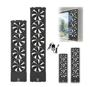 Ventilatore da finestra verticale, velocità regolabile - retrattile e scorrevole, facile installazione senza attrezzi, ideale per camera da letto, cucina e ufficio, alternativa ai ventilatori a corre