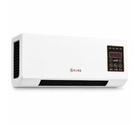 Ventilatore da parete 3-in-1, caldo/freddo con appendiabiti | Non richiede finestre, ventilatore senza pale con telecomando split facile da installare, ideale per la camera da letto