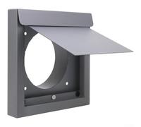 Ventilatore da parete in metallo con profilo esterno aerodinamico e design interno del deflettore per ridurre al minimo l'interruzione del flusso d'aria