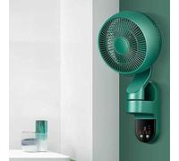 Ventilatore da Parete per Tutta La Stanza, Montaggio A Parete per Uso Domestico, con Telecomando per Una Circolazione Ottimale dell'Aria - Elettroventilatore Silenzioso, 3 velocità, T, Green