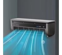 Ventilatore Da Parete Senza Fori, Raffrescatore Portatile, Ventilatore Da Campeggio, Ricaricabile Tramite USB, A Tre Velocità Per Dormitorio, Cucina, Casa, Palestra, Bagno, Campeggio, Viaggi, Esterno