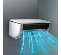 Ventilatore Da Parete Senza Fori, Raffrescatore Portatile, Ventilatore Da Campeggio, Ricaricabile Tramite USB, A Tre Velocità Per Dormitorio, Cucina, Casa, Palestra, Bagno, Campeggio, Viaggi, Esterno