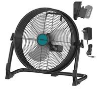 Ventilatore da pavimento a batteria da 30,5 cm per batteria Makita18V, ventilatore portatile con adattatore CA e uscita USB, ventilatore industriale in metallo ad alta velocità, senza fili, per