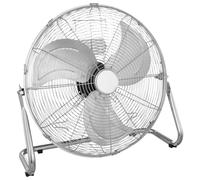 Ventilatore da Pavimento con Piantana Interruttore Metallo 3 Tempi Cromo 35,5cm