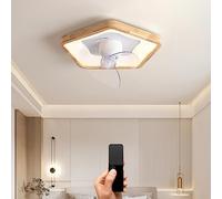 Ventilatore da pavimento, lampada da soffitto con testa oscillante a 360°, lampada da soffitto ultrasottile per soggiorno e camera da letto con lampade, motore reversibile silenzioso, 6 velo