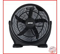 Zephir VENTILATORE ALTA VELOCITA' CON PALA Ø 40 cm 3 VELOCITA' COLORE NERO ORIENTABILE 90°