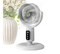 Ventilatore da pavimento USB con batteria da 4000 mAh, ventilatore diritto telecomandato a 5 velocità