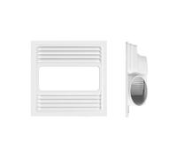 Ventilatore da pavimento, Ventilatore da soffitto Universale Ultra-sottile 9cm Illuminazione Ventilazione 2 in 1 Cucina Bagno Luce LED Ventilatore di scarico Ventilatore estrattore per bagno