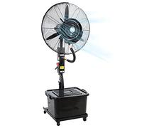 Ventilatore da pavimento, ventilatore nebulizzatore oscillante con serbatoio di grande capacità, altezza regolabile per raffreddamento industriale e di ambienti di lavoro
