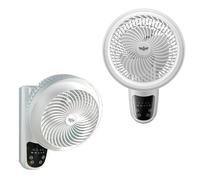 Ventilatore da pavimento, ventilatore oscillante da parete con telecomando, flusso d'aria di 20 piedi, 3 velocità, timer, oscillazione di 90° per camper, camera da letto, ufficio, garage