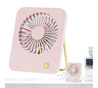 Ventilatore da scrivania compatto, orientamento regolabile a 180°, ventilatore personale rinfrescante, ventilatore USB silenzioso portatile per palestra, scuola, campeggio, viaggi, spiaggia e