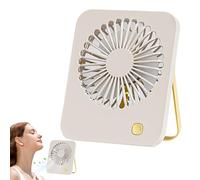 Ventilatore da scrivania compatto, ventilatore ad aria compatto inclinabile a 180°, ventilatore USB silenzioso con maniglia per palestra, spiaggia, , viaggio, ufficio ed esterno