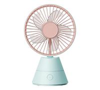 Ventilatore da scrivania - Dispositivo di raffreddamento da tavolo USB | Cirlatore d'aria leggero a 3 velocità | Ventilatore per sollievo nella stagione calda | Accessorio portatile con design