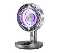 Ventilatore da scrivania per ufficio, dispositivo portatile pieghevole USB ricaricabile a 5 velocità, con LED, da scrivania per auto, camera da , crociera, casa, comodino, lavoro