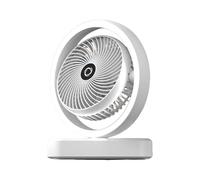 Ventilatore da scrivania personale - Ventilatore da scrivania 3 in 1 con luce - Mini refrigeratore d'aria ricaricabile con 3 velocità e luce LED per il trucco - oscillante portatile per Dormit