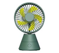 Ventilatore Da Scrivania Personale - Ventilatore Di Ricarica USB, Raffreddatore Di Sonno Tranquillo | Dispositivo Multifunzionale Leggero Usato In Caldo, Notti In Camera, Viaggi Di Campeggio, Area