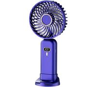 Ventilatore da Scrivania Pieghevole Ricaricabile con Design Silenzioso e Indicat