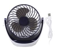 Ventilatore da scrivania portatile, circolatore d'aria con flusso d'aria potente, ventilatore compatto alimentato tramite USB, 3 velocità di