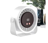Ventilatore da scrivania - Raffreddamento continuo da scrivania, silenzioso, ricaricabile, 17,5 cm, 2400 mAh, portatile personale, forniture di raffreddamento per campeggio e viaggio per l'estate