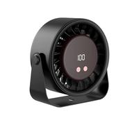 Ventilatore da scrivania - Raffreddamento continuo da scrivania, silenzioso, ricaricabile, 17,5 cm, 2400 mAh, portatile personale, forniture di raffreddamento per campeggio e viaggio per l'estate