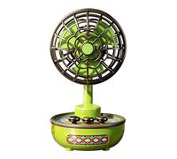 ventilatore da scrivania - Raffreddamento ricaricabile ad angolo regolabile - Ventilatore da comodino a batteria in stile retrò - per casa, camera da , ufficio, viaggi, campeggio