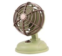 Ventilatore da scrivania retrò: dispositivo di raffreddamento da tavolo elettrico vintage, macchina silenziosa compatta, costruzione in metallo resistente | Tilt regolabile oscillante accessorio circ