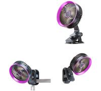 Ventilatore da Scrivania Ricaricabile 5 Funzionamento Silenzioso Display Digital