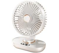 Ventilatore da Scrivania Ricaricabile 5 Funzionamento Silenzioso Display Digital