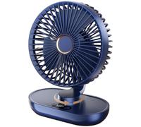 Ventilatore da Scrivania Ricaricabile 5 Funzionamento Silenzioso Display Digital