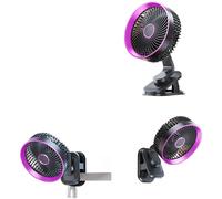 Ventilatore da Scrivania Ricaricabile 5 Funzionamento Silenzioso Display Digital